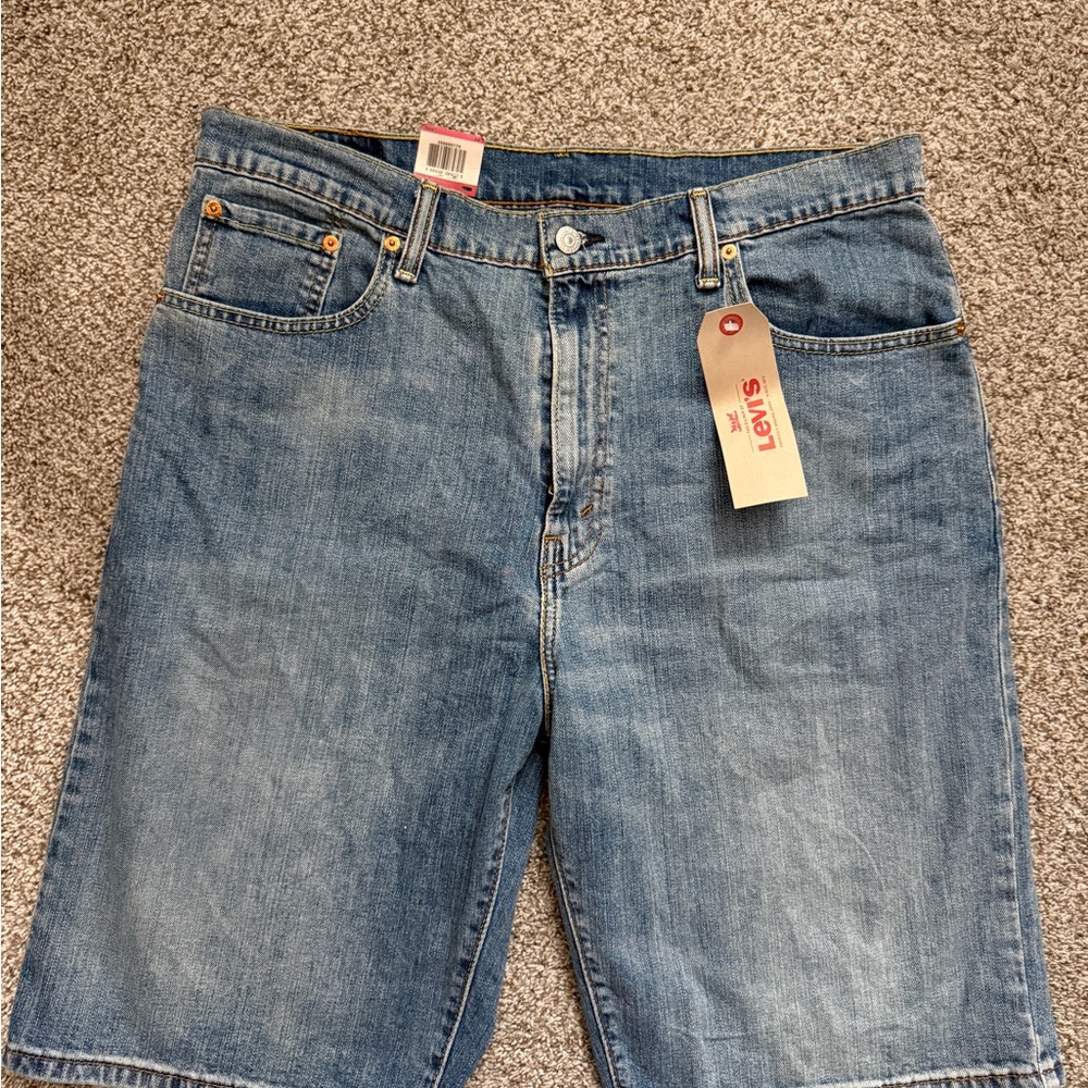 Levi's 569 Loose Straight Short Blue Jean Shorts for Men